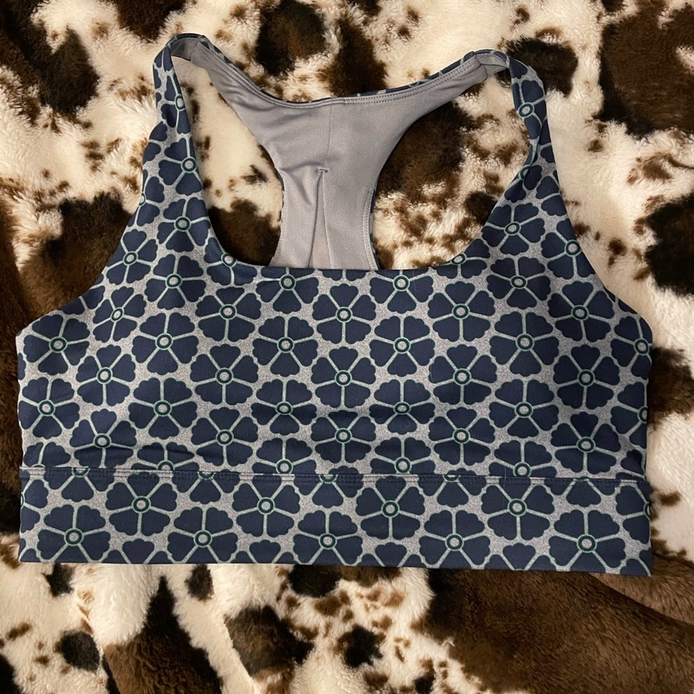 Dip brand sports bra in xl grey/navy design - Picture 1 of 5